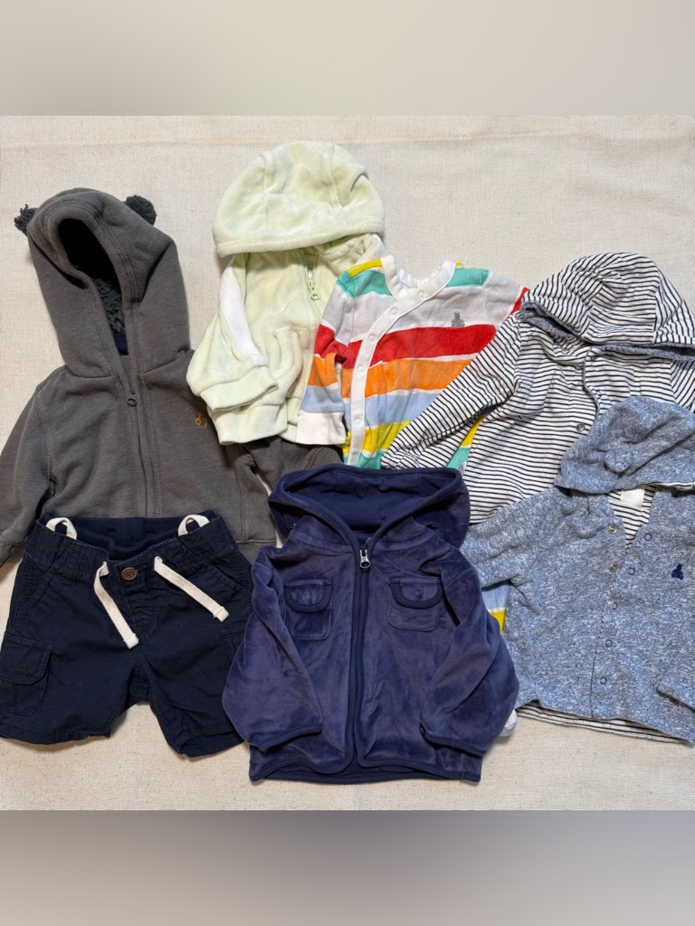 Baby Gap 7 Piece Lot Bundle Unisex Girls Boys Size 0-6 Months Outfits Jackets